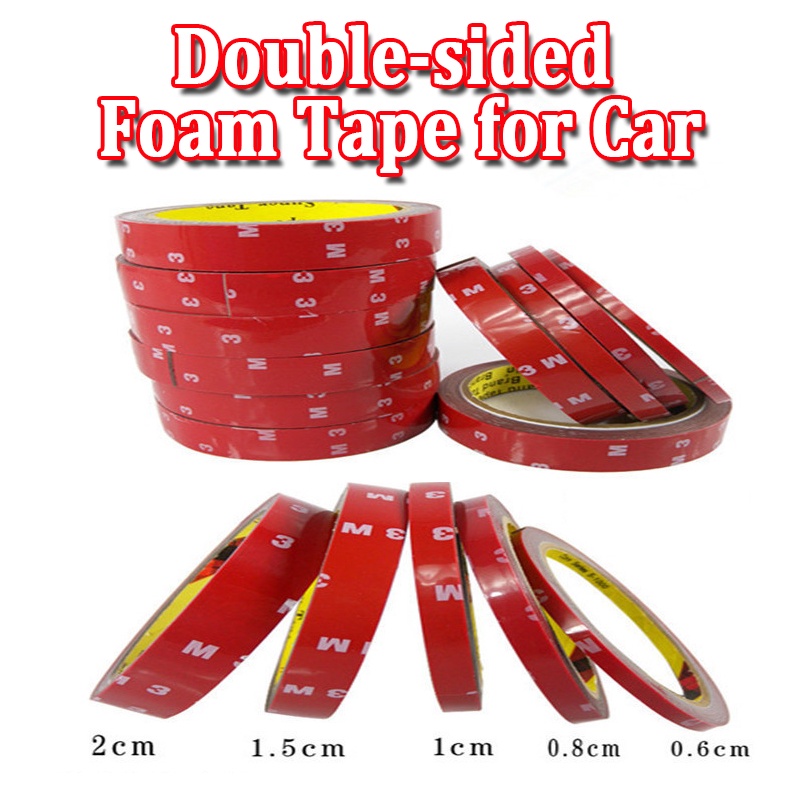 3M 300cm Doublesided Foam Tape for Car Strong Permanent Acrylic Foam