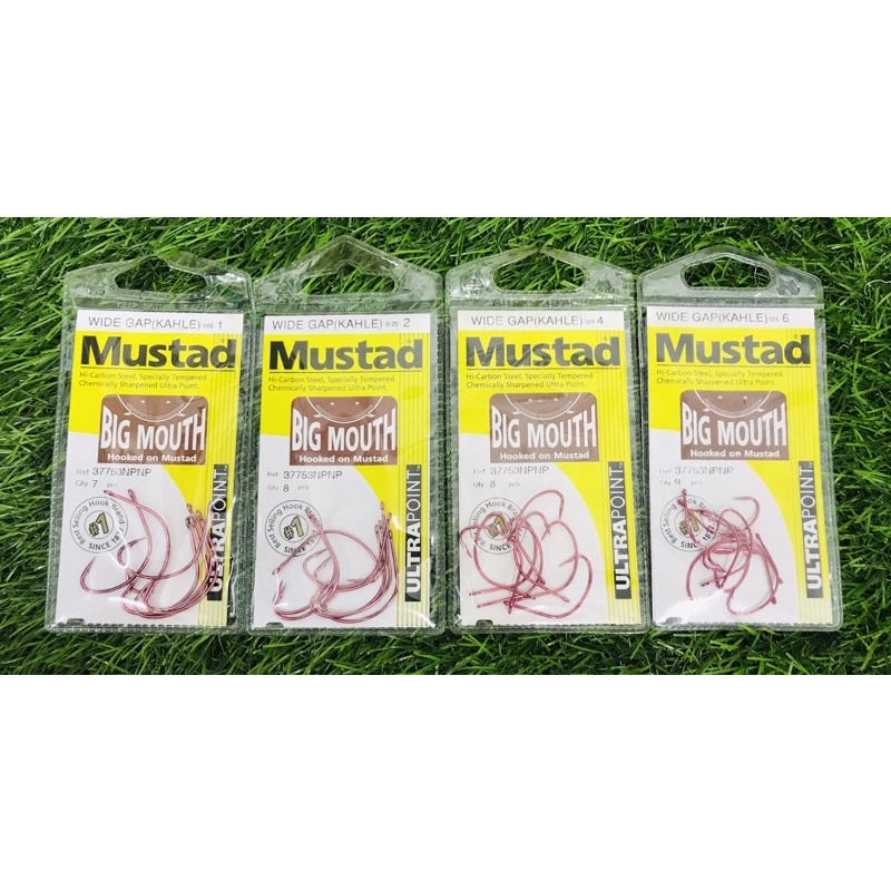 Mustad Big Red 6/0 Suicide Snapper Hooks (4 Packs + Bonus Patch) – 20 Hooks Total