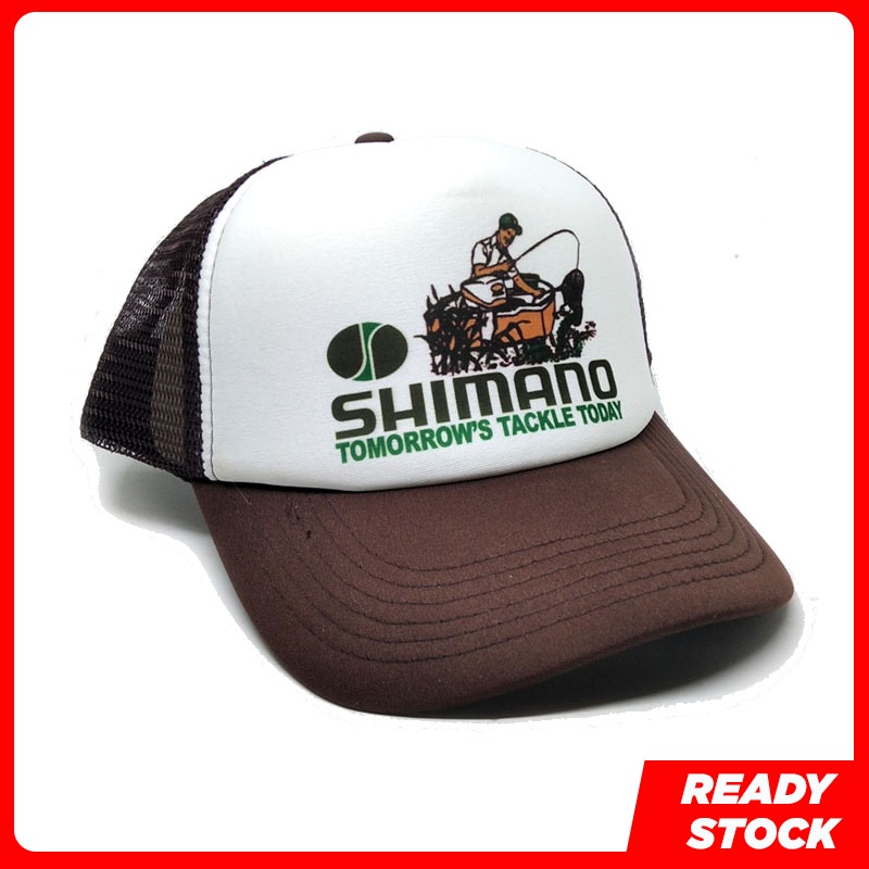 Shimano Reel Fishing Pancing Mancing Topi Snapback Trucker Cap