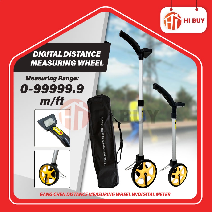 GANG CHEN DISTANCE MEASURING WHEEL W/DIGITAL METER (SMALL WHEEL) 99999