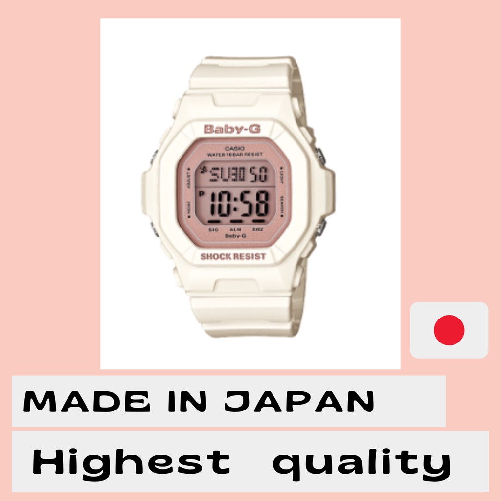 CASIO Baby G BG 5606 7BJF WHITE Casual watch Shell Pink Colors From japan Shopee Malaysia