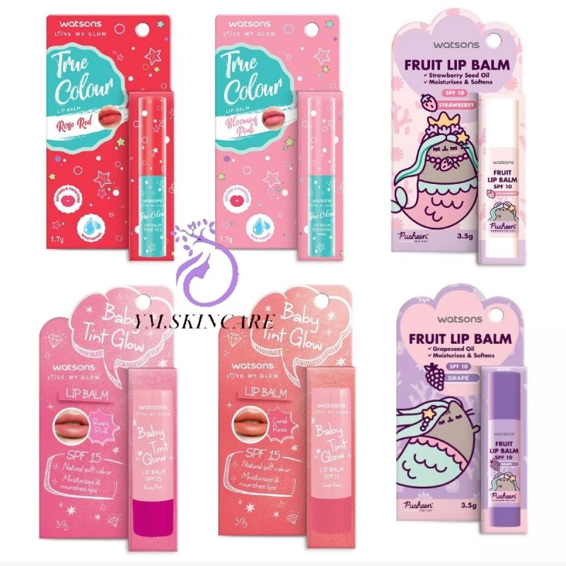 Watsons Love My Glow True Colour Lip Balm Pusheen Fruity Lip Balm