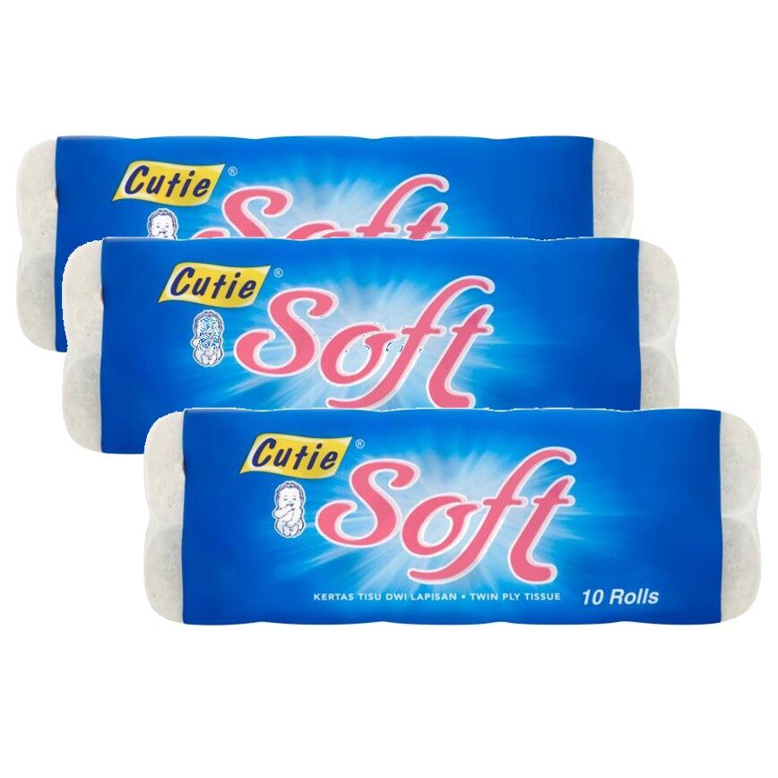 Cutie Compact Toilet Tissue 10 Rolls Tisu Tandas | Shopee Malaysia