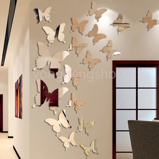 12pcs Colorful Paper Butterfly Decorations, Simple Creative Hollow Out  Butterfly Shaped Wall Art Decoration For Living Room, Bedroom And More