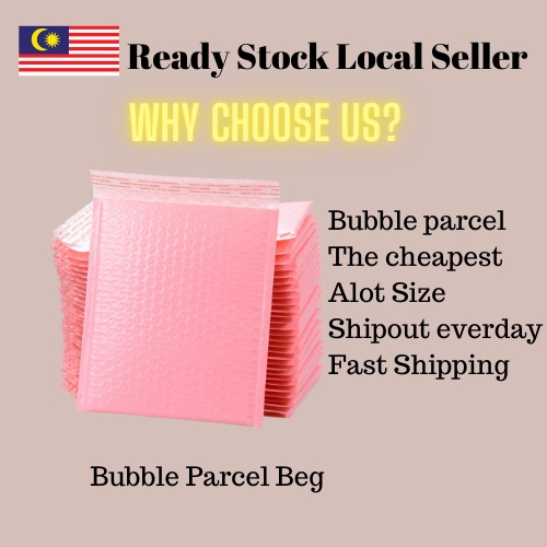 Ready Stock Penang Bubble Envelope Bag Flyer Courier Mailer Padded Self