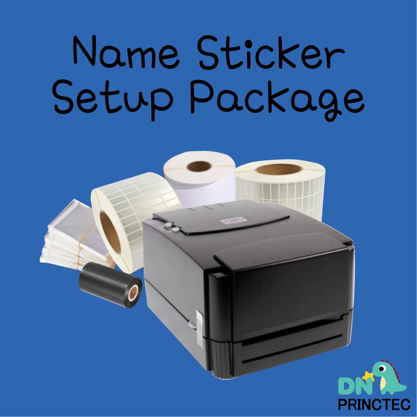 Name Sticker Setup Business Package Name Sticker Printing Installation ...