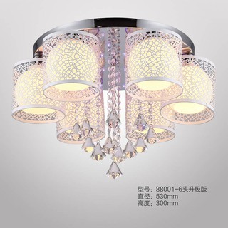 . 🎁Ready Stock🎁 Modern Simple LED Crystal Chandelier Living Room