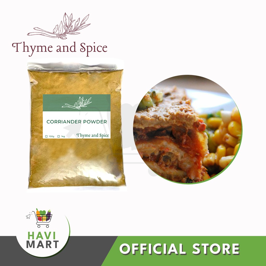 Thyme & Spice Premium Corriander Powder 100g Shopee Malaysia