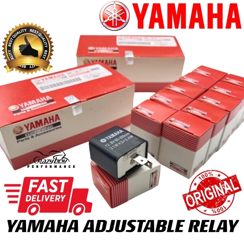 YAMAHA ORIGINAL ADJUSTABLE SIGNAL RELAY FLASHER RELAY Y15ZR RS150 LC135 ...