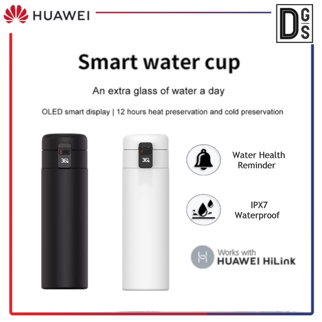 HUAWEI HiLink HAERS Smart Thermos Cup Bottle 450ml | OLED Smart Display ...