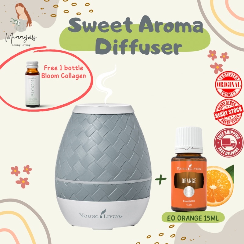 ORIGINAL Young Living Sweet Aroma Diffuser +EO 15ML Shopee Malaysia
