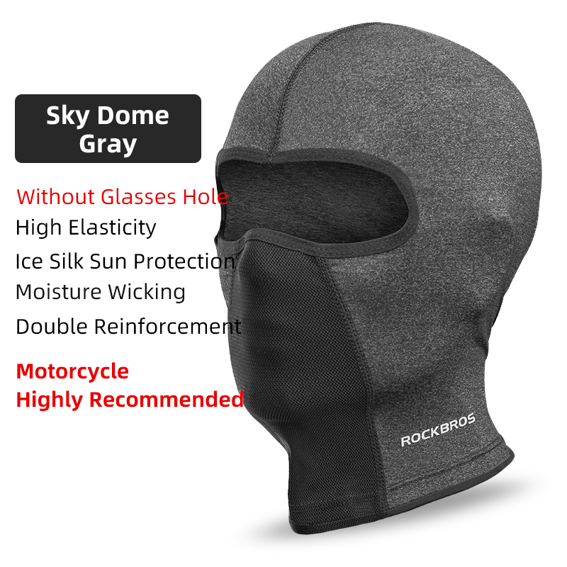 ROCKBROS Sun Protection Cycling Face Mask Motorcycle Ice Silk Full Face ...