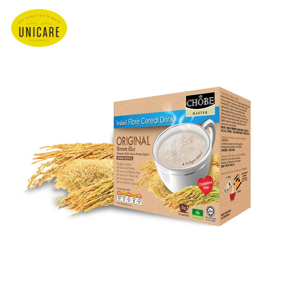 CHOBE MASTER INSTANT FIBRE CEREAL DRINK ORIGINAL BROWN RICE (10 SACHETS ...
