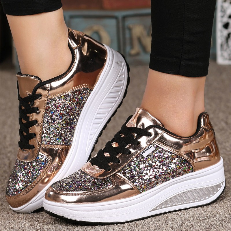 Bling platform sneakers on sale