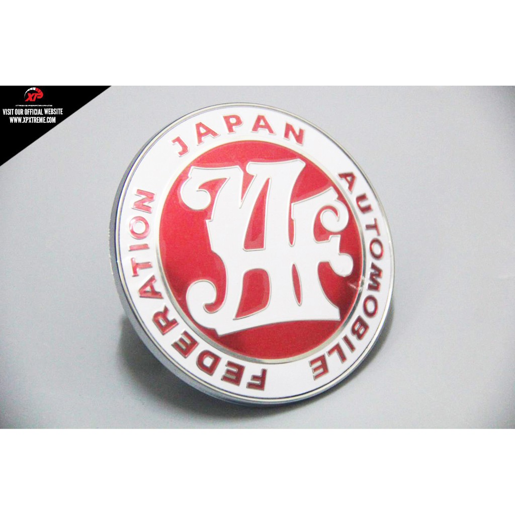 ORIGINAL READY STOCK EMBLEM LOGO GRILLE JAF JAPAN AUTOMOBILE FEDERATION ...