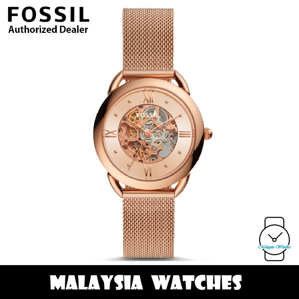 OFFICIAL WARRANTY Fossil ME3165 Tailor Mechanical Automatic Rose