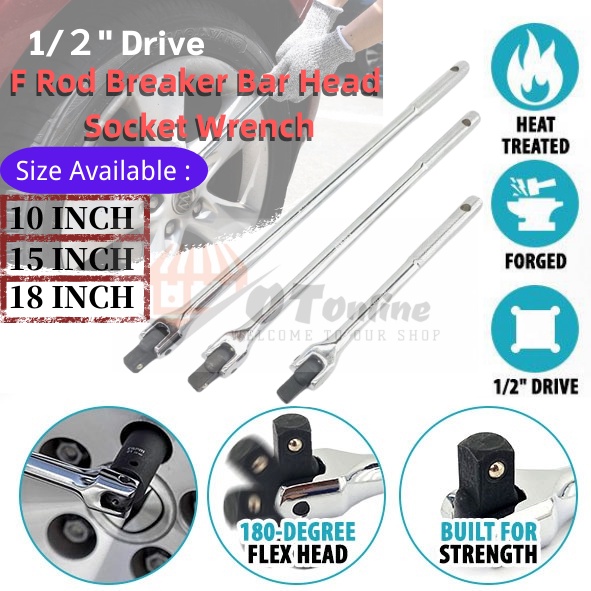 1/2 Inch Drive Extension Breaker Bar Fhandle F Rod Breaker Bar 10