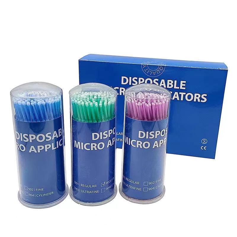 100Pcs Dental Micro Brush Disposable Materials Tooth Applicators 1.5/2.