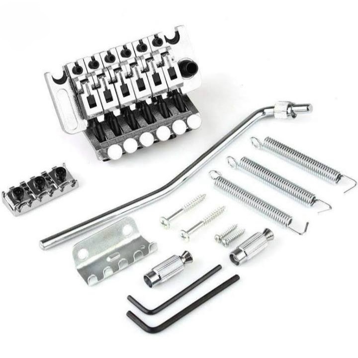 M211 Chrome Electric Guitar Tremolo Bridge With Bar Double Strat ...