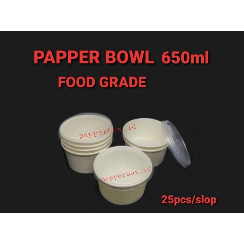 Rice Bowl 25pcs * Thick Material * Paper BowlPaper Rice BowlPaper