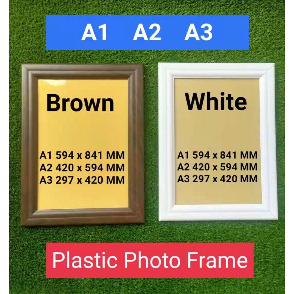 Plastic Photo Frame A1 A2 A3 size Shopee Malaysia
