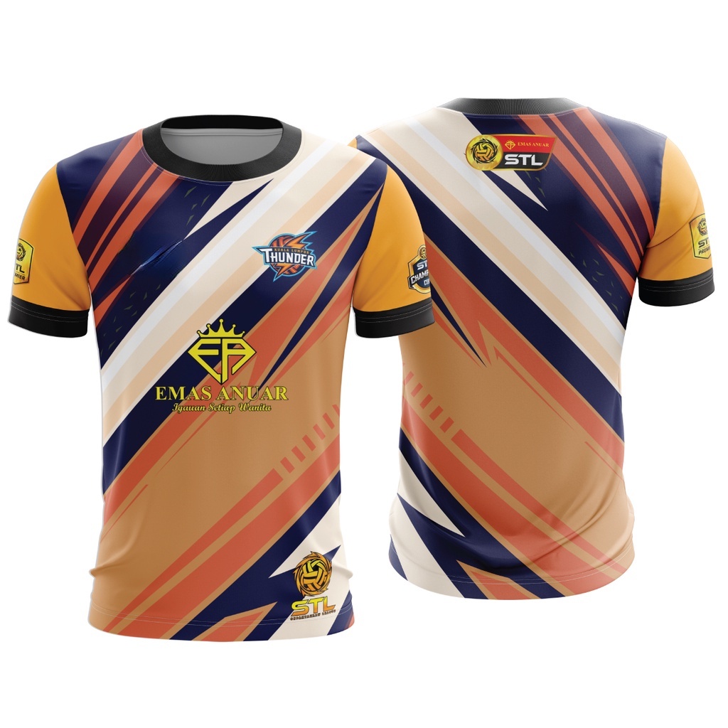 Shirt STL Sepak Takraw League KL Thunders Kuala Lumpur Full Sublimation ...