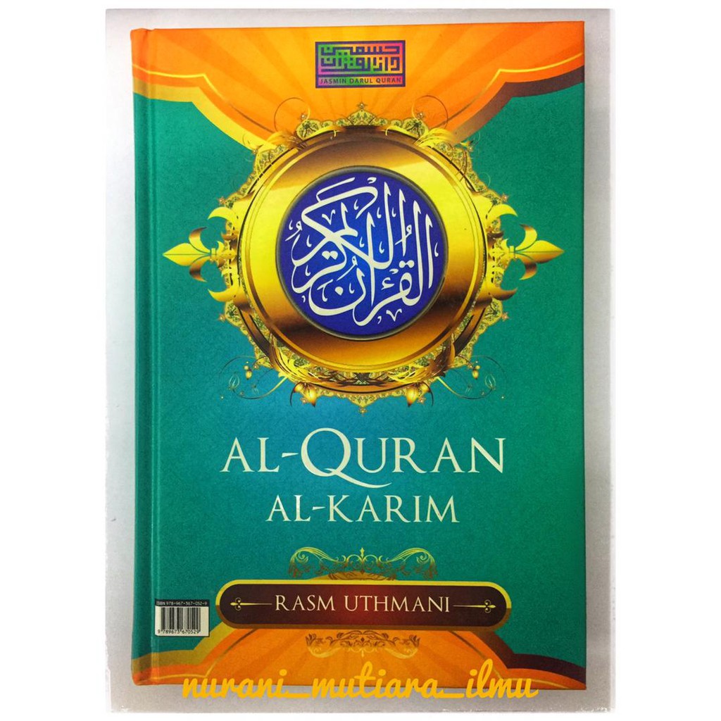 Al Quran Al Karim Rasm Uthmani A5 Jasmin Darul Quran Shopee Malaysia