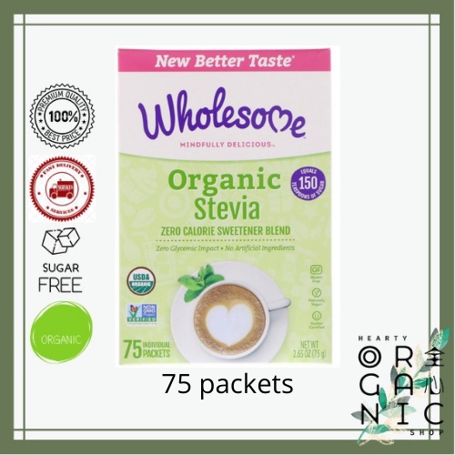 Wholesome Organic Stevia (Equal to 150 teaspoons sugar) exp 04/2023