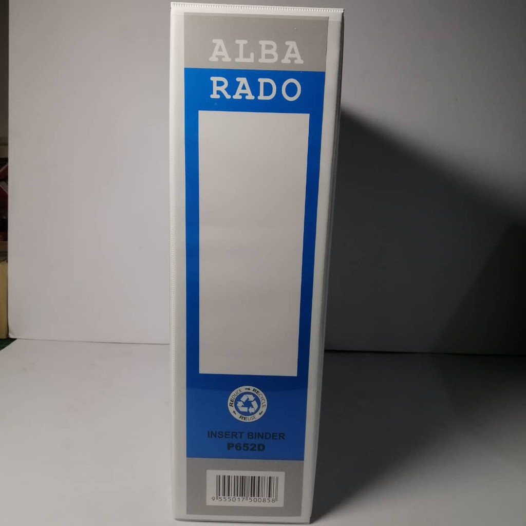 Alba Rado 65MM PVC 2D White Ring File A4/F4 Insert Binder P652D Fail ...