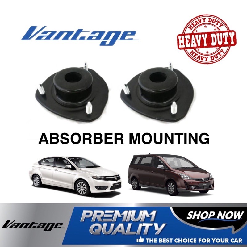 [2 Pcs] FRONT ABSORBER MOUNTING PROTON EXORA PREVE SPEC HEAVY DUTY ...