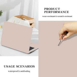 Solid Color Laptop Skin Morandi Grey Laptop Sticker 10-17 Inch PVC ...