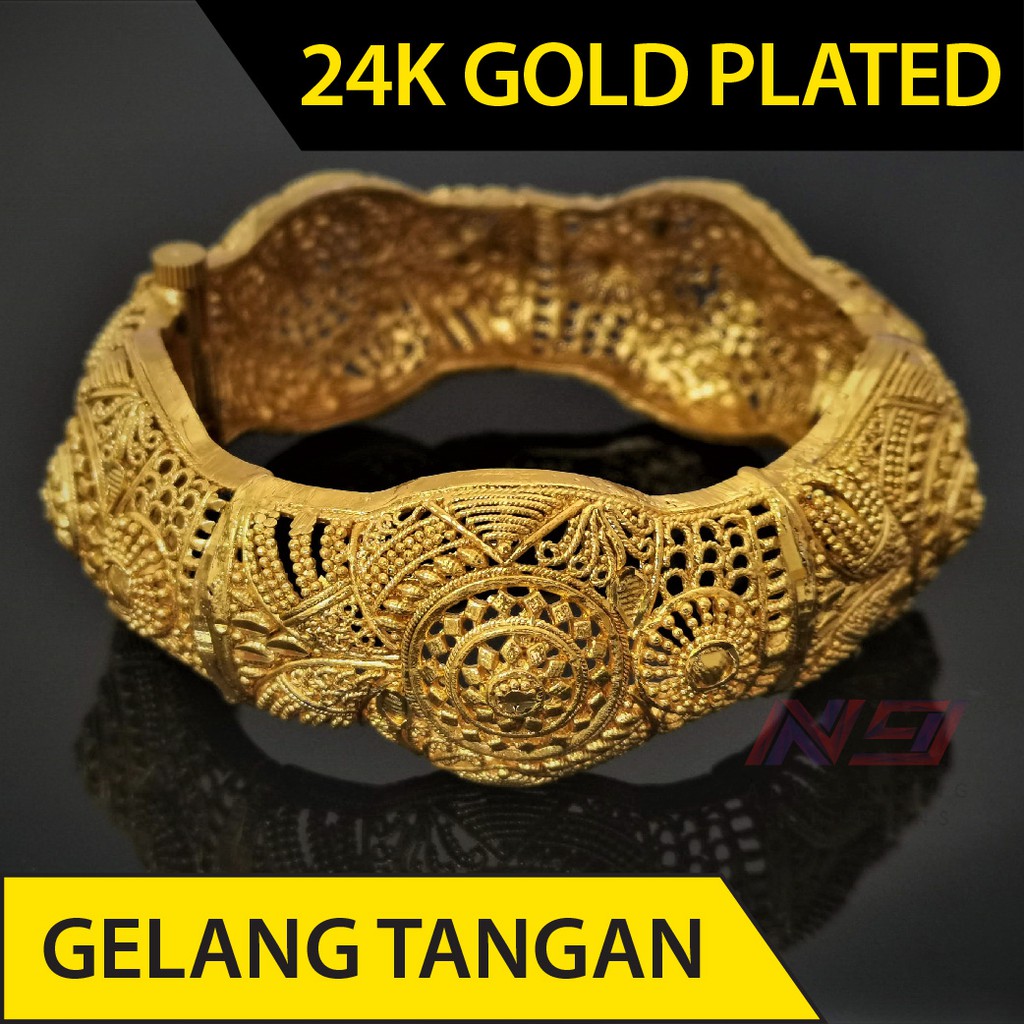 Gelang deals gold plated