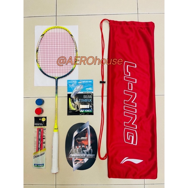 LI-NING AERONAUT 9000 BADMINTON RACKET MAX 28LBS (STRUNG) | Shopee Malaysia