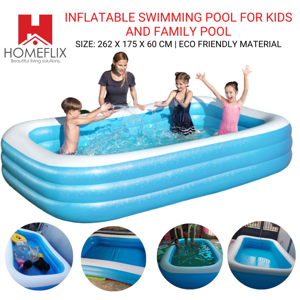 Homeflix Swimming Pool 3 Layer Extra Large Rectangular for family ...