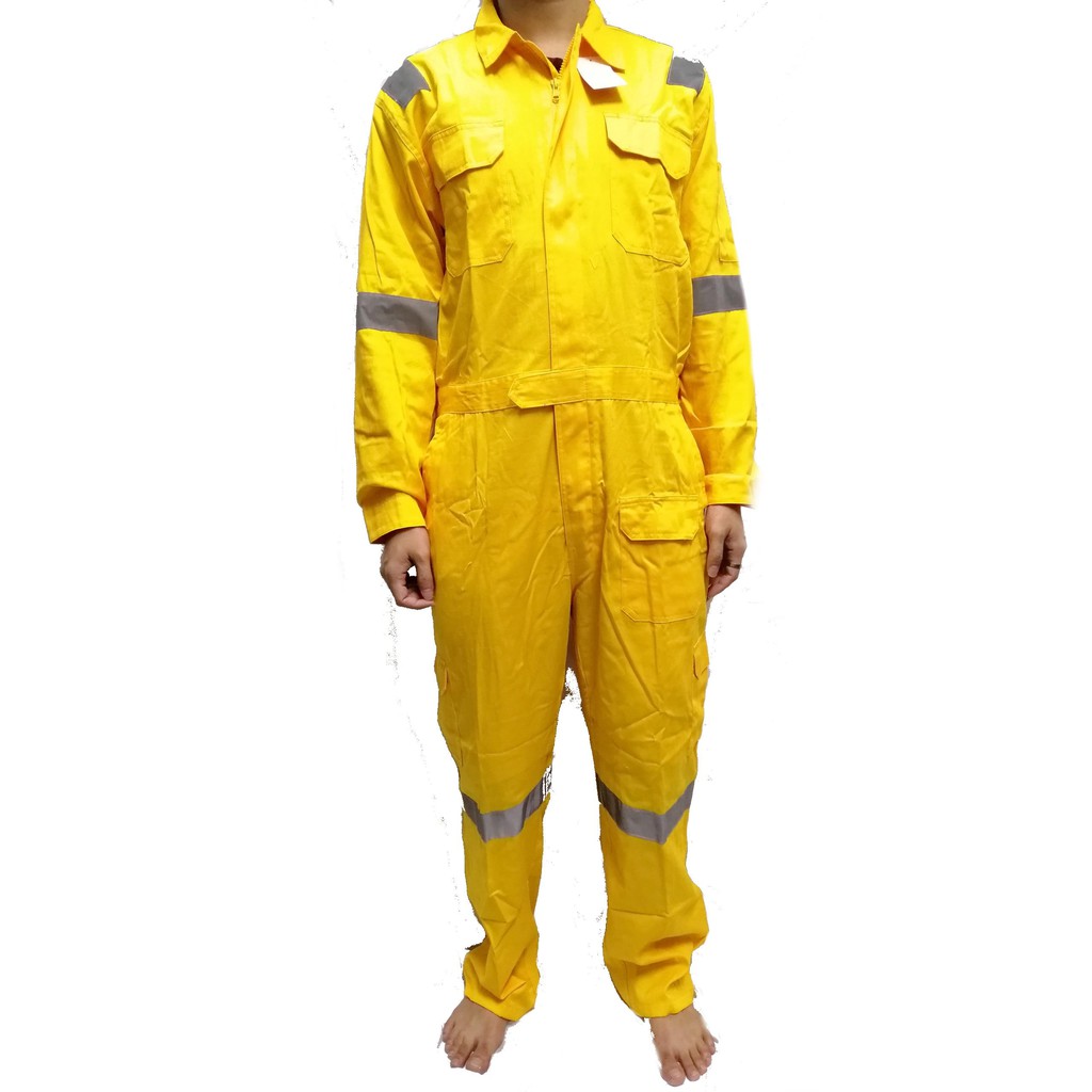 Pioneer Reflective Yellow Coverallfire retardantsafetyworkwear