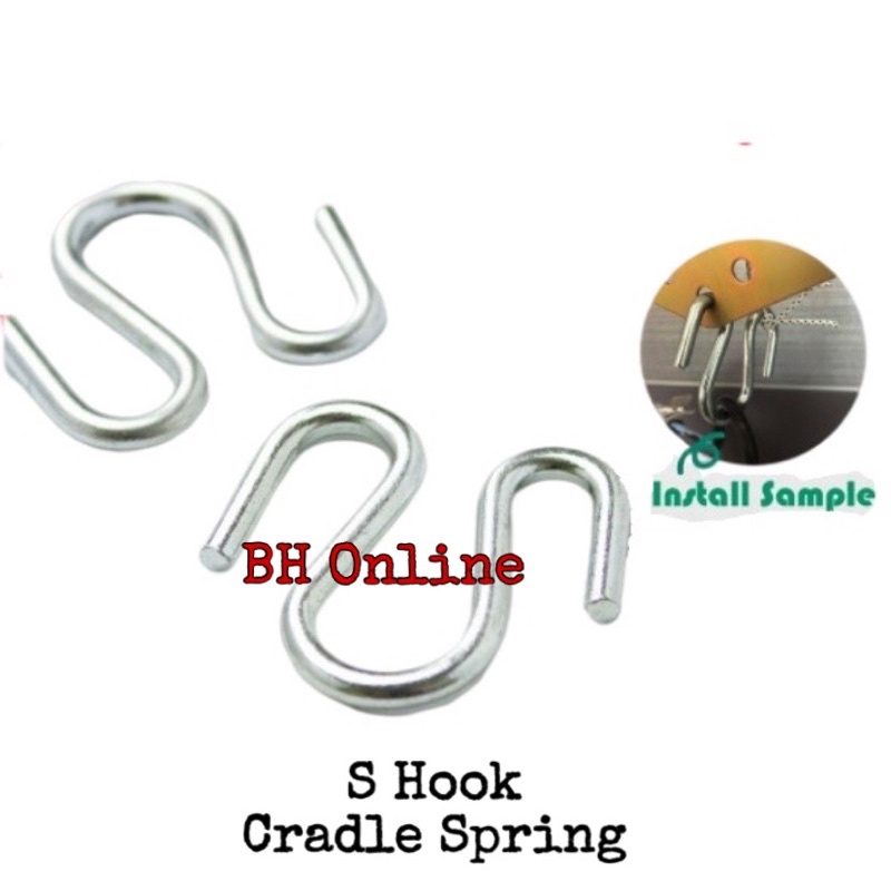 Buaian S Hook Baby Cradle S Hook For Cradle Spring Cot Shopee Malaysia