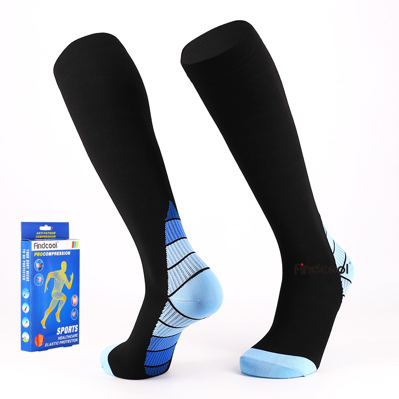 Zipper Sock Zip-Up Compression Socks Leg Support Unisex Sox Knee Stretchy  Healthy Support Unisex Open Toe Knee Stockings