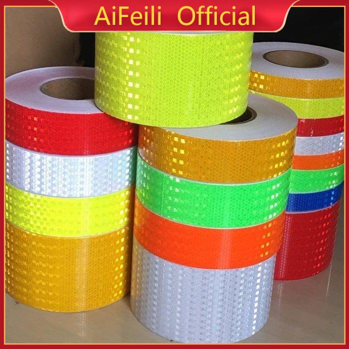Solid color traffic reflective sticker highlight reflective tape 5cm ...