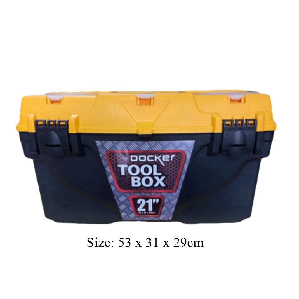 DOCKER Heavy Duty Light Weight Tool Box.15'' , 18'' , 21'' Tool Box