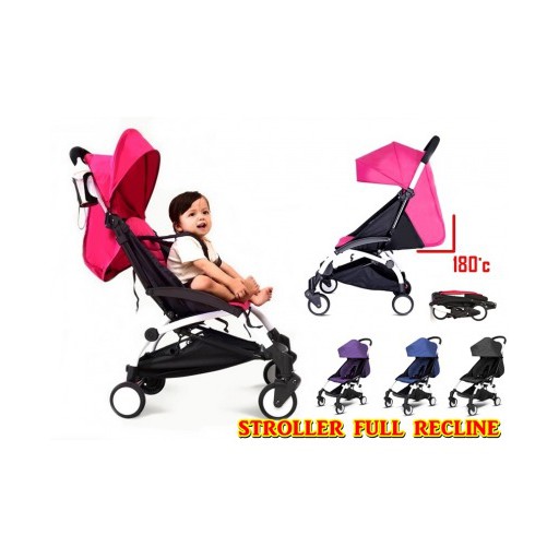 Stroller full outlet recline