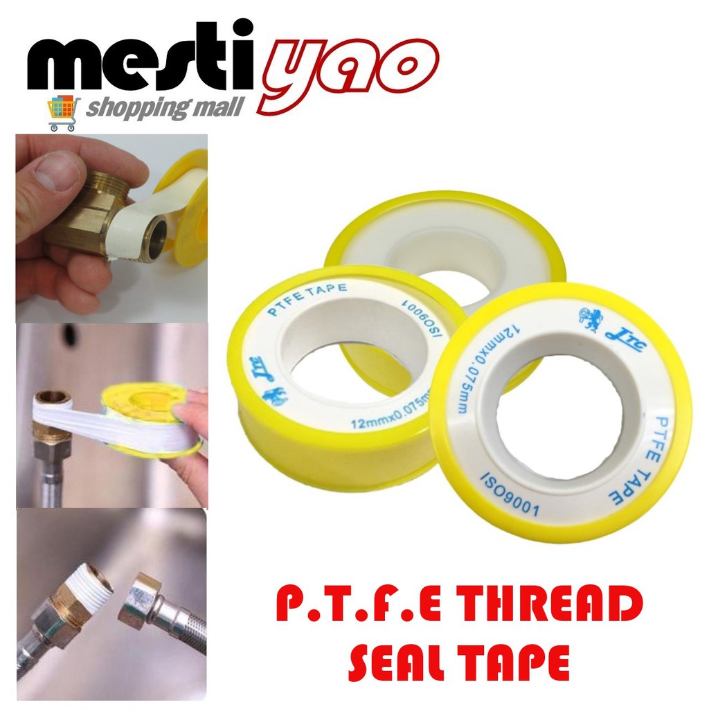 PTFE Industrial Sealant Tape,1/2 Inch X 520 Inch,White 2 PACK VCE|tape Tape|tape Whitetape
