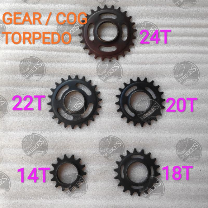 Gear Gear Cog Threaded Torpedo Coaster Brake Bike Onthel Fixie Jengki