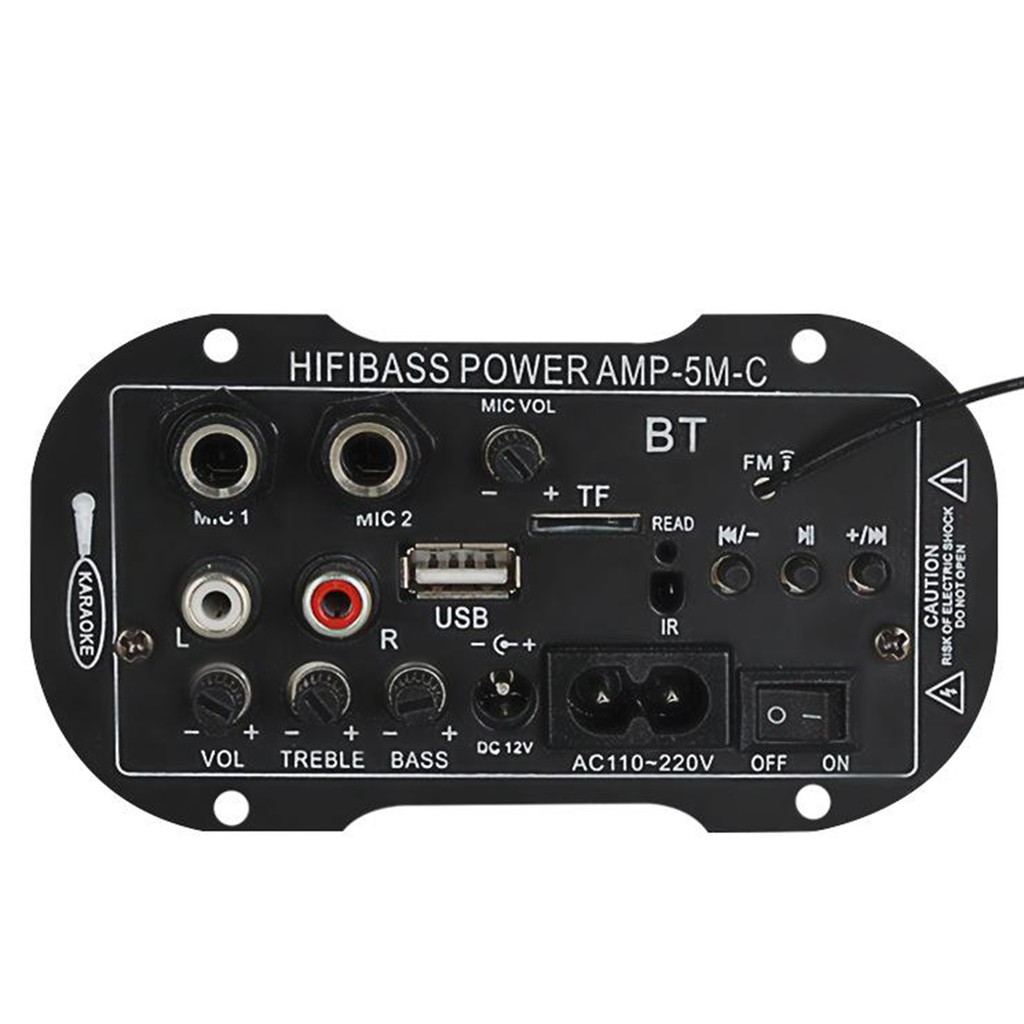 [BLESIYA1] 220V 12V Bluetooth Amplifier Board for 5 inch Speaker Shopee Malaysia
