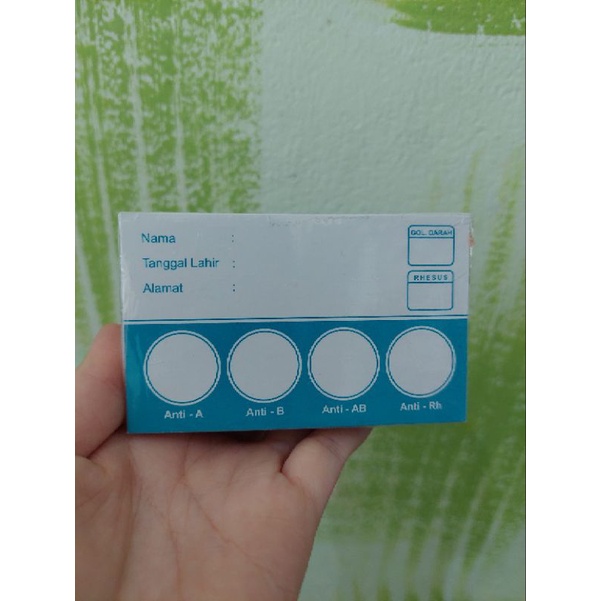 Blood type card contains 100 pieces | Shopee Malaysia