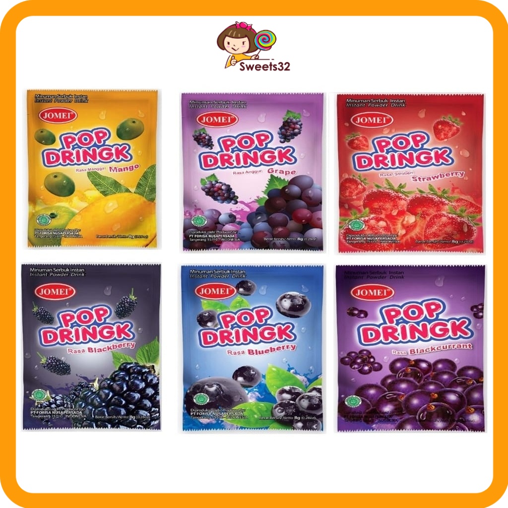[ 10 pack repacking ] Pop Dringk Powder/Serbuk Pop Drink (random 2 ...