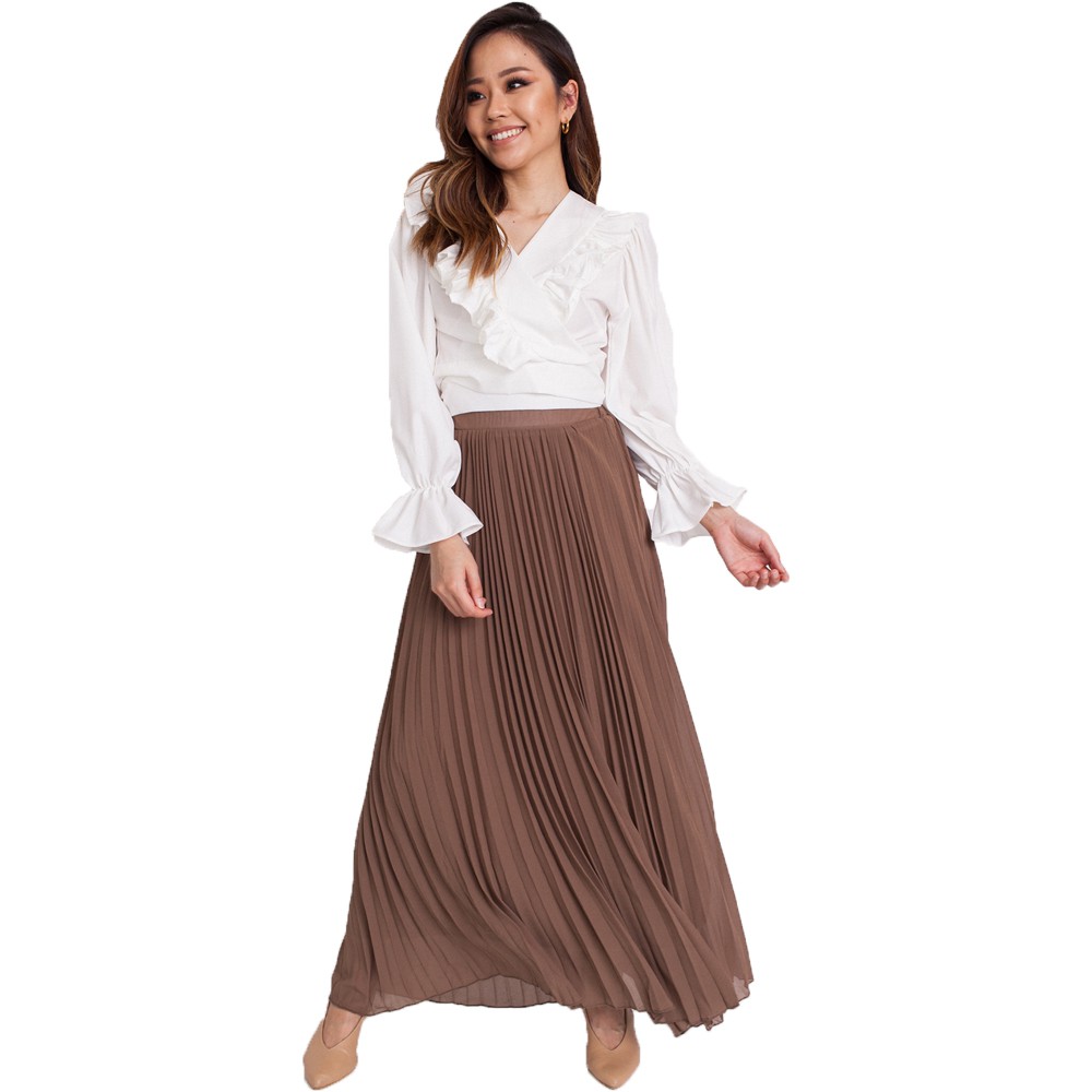 Chiffon maxi skirt malaysia sale