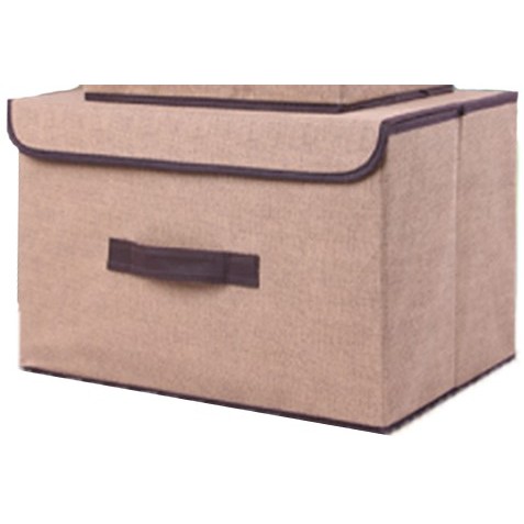 Portable Non-woven Storage Box Storage Box Foldable Linen Cloth Storage ...