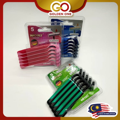 Wetell Razors Blue 3 Plus Disposable Razor (1pack5pcs) (Price For 1 ...