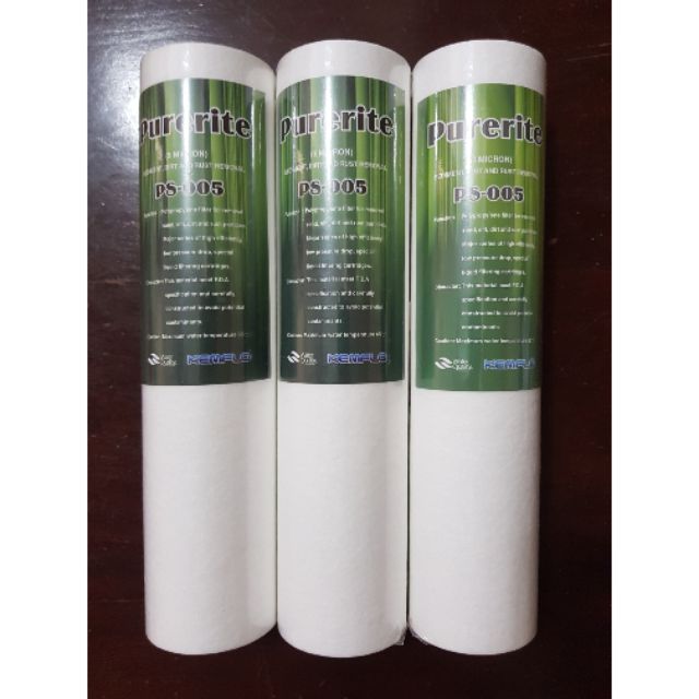 Kemflo Purerite 10" 2Tier Water Filter Fiber Cartridge (10 Unit Pack