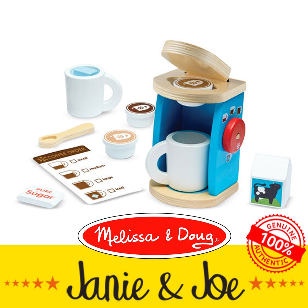 Melissa and doug coffee set on sale